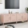 Muebles de TV 2 piezas acero rosa 68x39x50,5 cm en Muebles TV | Comprar online en Foru.es