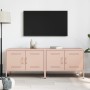 Muebles de TV 2 piezas acero rosa 68x39x50,5 cm en Muebles TV | Comprar online en Foru.es