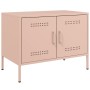 Muebles de TV 2 piezas acero rosa 68x39x50,5 cm en Muebles TV | Comprar online en Foru.es