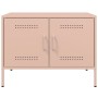 Muebles de TV 2 piezas acero rosa 68x39x50,5 cm en Muebles TV | Comprar online en Foru.es
