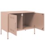 Muebles de TV 2 piezas acero rosa 68x39x50,5 cm en Muebles TV | Comprar online en Foru.es