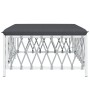 Taburete de jardín con cojín tela tejida blanco de vidaXL, Sofás modulares de exterior - Ref: Foro24-364140, Precio: 33,41 €,...