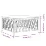 Taburete de jardín con cojín tela tejida blanco de vidaXL, Sofás modulares de exterior - Ref: Foro24-364140, Precio: 32,84 €,...