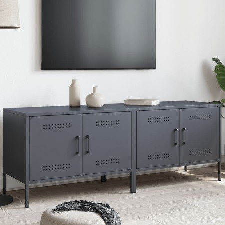 Muebles de TV 2 unidades acero gris antracita 68x39x50,5 cm en Muebles TV | Comprar online en Foru.es