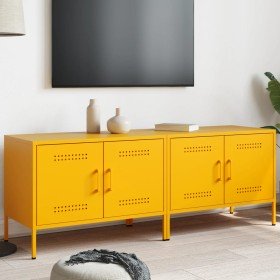 Muebles para TV 2 piezas acero amarillo mostaza 68x39x50,5 cm en Muebles TV | Comprar online en Foru.es
