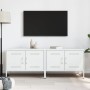 Muebles de TV 2 piezas acero blanco 68x39x50,5 cm en Muebles TV | Comprar online en Foru.es