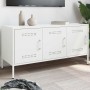 Mueble de TV de acero blanco 100,5x39x50,5 cm en Muebles TV | Comprar online en Foru.es