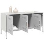 Mueble de TV de acero blanco 100,5x39x50,5 cm en Muebles TV | Comprar online en Foru.es