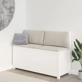 Solid white pine wood bench 110x41x76.5 cm by vidaXL, Banks - Ref: Foro24-823555, Price: 139,78 €, Discount: %