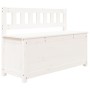 Banco de madera maciza de pino blanco 110x41x76,5 cm de vidaXL, Bancos - Ref: Foro24-823555, Precio: 142,21 €, Descuento: %