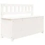 Banco de madera maciza de pino blanco 110x41x76,5 cm de vidaXL, Bancos - Ref: Foro24-823555, Precio: 139,78 €, Descuento: %