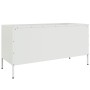 Mueble de TV de acero blanco 100,5x39x50,5 cm en Muebles TV | Comprar online en Foru.es