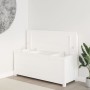 Banco de madera maciza de pino blanco 110x41x76,5 cm de vidaXL, Bancos - Ref: Foro24-823555, Precio: 142,21 €, Descuento: %