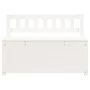Banco de madera maciza de pino blanco 110x41x76,5 cm de vidaXL, Bancos - Ref: Foro24-823555, Precio: 139,78 €, Descuento: %