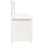 Banco de madera maciza de pino blanco 110x41x76,5 cm de vidaXL, Bancos - Ref: Foro24-823555, Precio: 139,78 €, Descuento: %