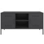 Mueble para TV de acero negro 100,5x39x50,5 cm en Muebles TV | Comprar online en Foru.es
