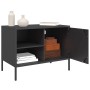 Mueble de TV acero negro 68x39x50,5 cm en Muebles TV | Comprar online en Foru.es