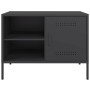 Mueble de TV acero negro 68x39x50,5 cm en Muebles TV | Comprar online en Foru.es