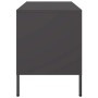 Mueble de TV acero negro 68x39x50,5 cm en Muebles TV | Comprar online en Foru.es