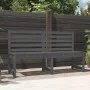 Banco de jardín madera maciza pino gris 157,5 cm de vidaXL, Bancos de jardín - Ref: Foro24-824041, Precio: 133,75 €, Descuent...