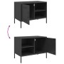 Mueble de TV acero negro 68x39x50,5 cm en Muebles TV | Comprar online en Foru.es