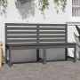 Banco de jardín madera maciza pino gris 157,5 cm de vidaXL, Bancos de jardín - Ref: Foro24-824041, Precio: 133,75 €, Descuent...