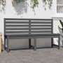 Banco de jardín madera maciza pino gris 157,5 cm de vidaXL, Bancos de jardín - Ref: Foro24-824041, Precio: 139,40 €, Descuent...