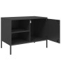 Mueble de TV acero negro 68x39x50,5 cm en Muebles TV | Comprar online en Foru.es