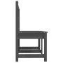 Banco de jardín madera maciza pino gris 157,5 cm de vidaXL, Bancos de jardín - Ref: Foro24-824041, Precio: 133,75 €, Descuent...