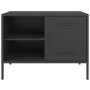Muebles de TV 2 piezas acero negro 68x39x50,5 cm en Muebles TV | Comprar online en Foru.es