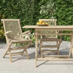 Klappbare Gartenstühle 2 Stk. massives Teakholz 56x61x89 cm von vidaXL, Gartenstühle - Ref: Foro24-362764, Preis: 177,62 €, R...