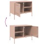 Mueble de TV acero rosa 68x39x50,5 cm en Muebles TV | Comprar online en Foru.es