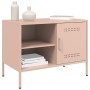 Muebles de TV 2 piezas acero rosa 68x39x50,5 cm en Muebles TV | Comprar online en Foru.es