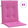 Cojines para silla con respaldo bajo 4 uds tela rosa de vidaXL, Cojines para sillas y sofás - Ref: Foro24-361335, Precio: 65,...