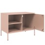 Muebles de TV 2 piezas acero rosa 68x39x50,5 cm en Muebles TV | Comprar online en Foru.es