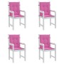 Cojines para silla con respaldo bajo 4 uds tela rosa de vidaXL, Cojines para sillas y sofás - Ref: Foro24-361335, Precio: 65,...