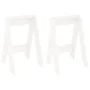 Stools 2 units solid white pine wood 40x40x60 cm by vidaXL, Folding stools and chairs - Ref: Foro24-823665, Price: 48,47 €, D...