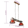 Lámpara colgante industrial multicolor E27 25 W 111 cm de vidaXL, Lámparas - Ref: Foro24-344394, Precio: 118,77 €, Descuento: %