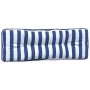Cojines para palés 3 piezas tela a rayas azul y blanco de vidaXL, Cojines para sillas y sofás - Ref: Foro24-360770, Precio: 6...