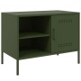 Mueble de TV de acero verde oliva 68x39x50,5 cm en Muebles TV | Comprar online en Foru.es