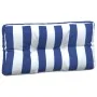 Cojines para palés 3 piezas tela a rayas azul y blanco de vidaXL, Cojines para sillas y sofás - Ref: Foro24-360770, Precio: 6...
