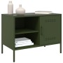 Mueble de TV de acero verde oliva 68x39x50,5 cm en Muebles TV | Comprar online en Foru.es