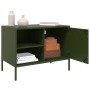 Mueble de TV de acero verde oliva 68x39x50,5 cm en Muebles TV | Comprar online en Foru.es