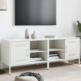 Muebles de TV 2 piezas acero blanco 68x39x50,5 cm en Muebles TV | Comprar online en Foru.es