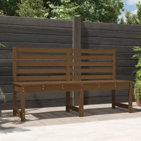 Banco de jardín madera maciza pino marrón miel 157,5 cm de vidaXL, Bancos de jardín - Ref: Foro24-824042, Precio: 101,28 €, D...