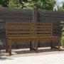 Banco de jardín madera maciza pino marrón miel 157,5 cm de vidaXL, Bancos de jardín - Ref: Foro24-824042, Precio: 102,29 €, D...