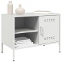 Muebles de TV 2 piezas acero blanco 68x39x50,5 cm en Muebles TV | Comprar online en Foru.es