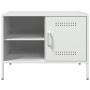 Muebles de TV 2 piezas acero blanco 68x39x50,5 cm en Muebles TV | Comprar online en Foru.es