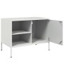 Muebles de TV 2 piezas acero blanco 68x39x50,5 cm en Muebles TV | Comprar online en Foru.es