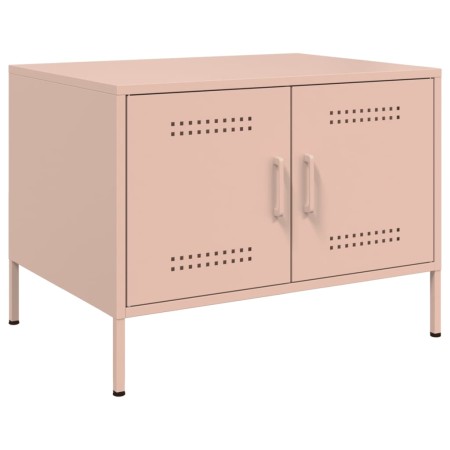 Mesa de centro acero rosa 68x50x50,5 cm en Mesas de centro | Comprar online en Foru.es